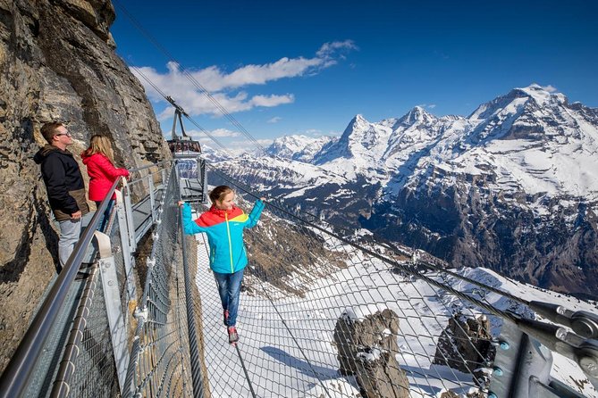 Mt. Schilthorn & Mürren Private Day Trip from Interlaken - The Stechelberg cableway climbs toward Schilthorn