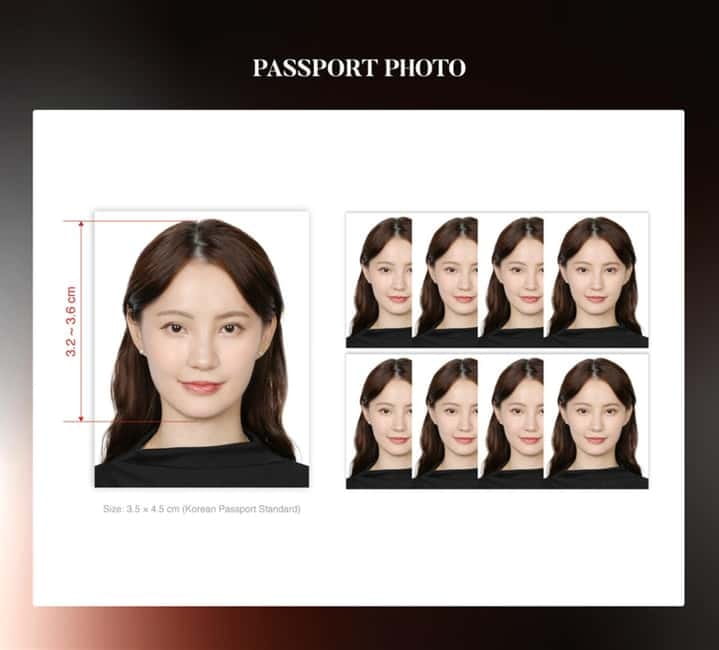 Myeongdong Rednow Studio: Portraits, Couples & Family Photo - Choosing between passport and profile photography