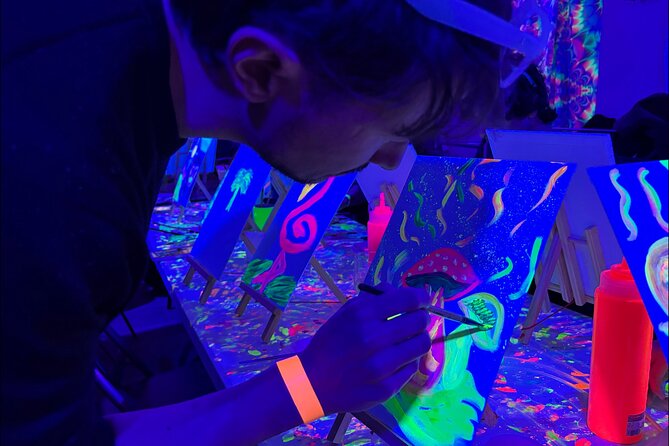 Neon Art Painting Experience in Immersive Studio (No Stop Wine) - The Monti Location Adds Practical Value