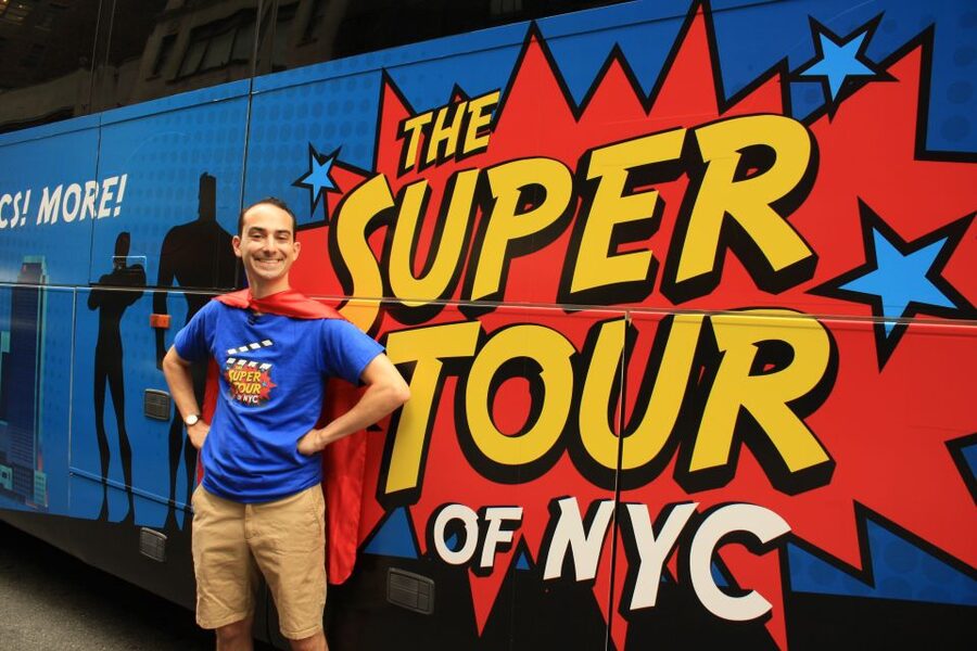 NYC: Bus Tour to Superhero Film Locations - Starting at Times Square