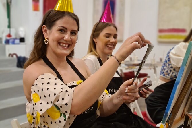 Painting party at Art Bottega - Paint & Wine Studio in Split - Who Will Enjoy This Most