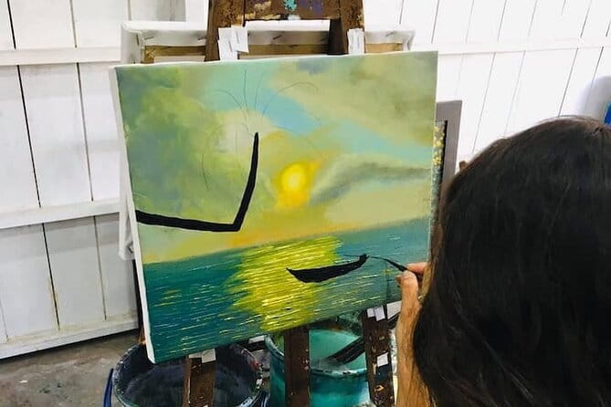 Phap Studio Gallery Art Classes Painting Workshop Hoi An - Painting beside the river in Hoi An