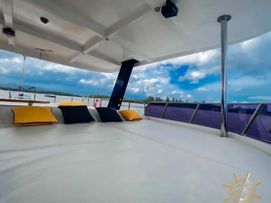 Phuket: James Bond Island Canoeing & Sunset Yacht Dinner - A smoother ride on the power catamaran