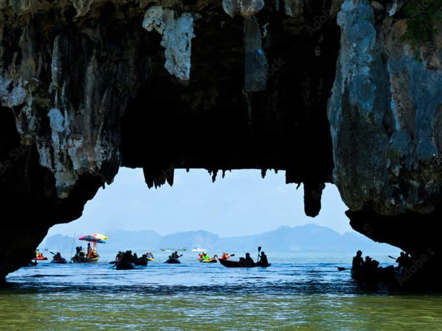 Phuket: James Bond Island Canoeing & Sunset Yacht Dinner - Hong Island by guided canoe