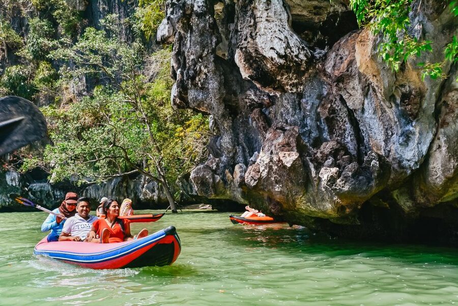 Phuket: James Bond Island Longtail Boat and Sea Canoe Tour - Pan Yee Island, a village on stilts