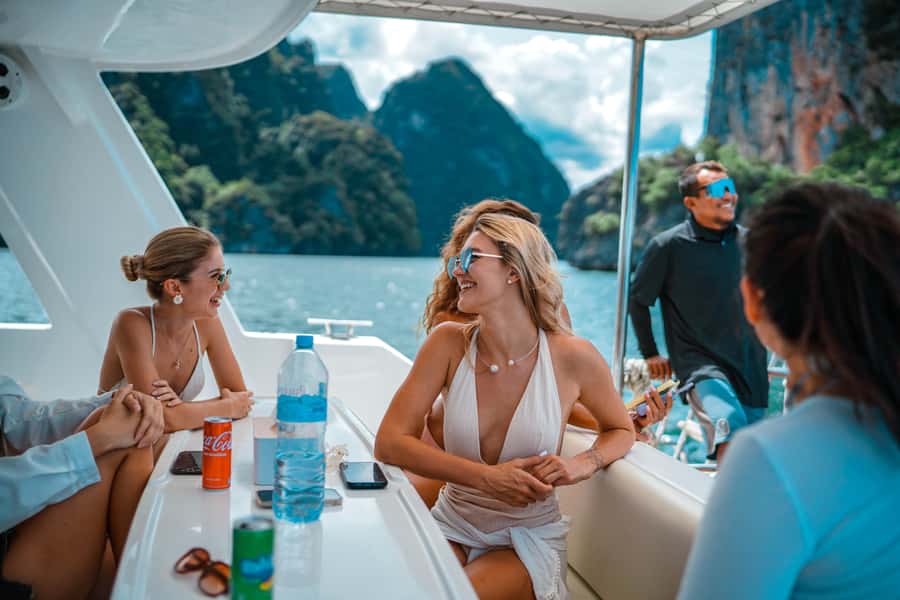 Phuket: James Bond & Phang Nga Bay by Luxury Sunset Yacht - Hong Island by guided canoe