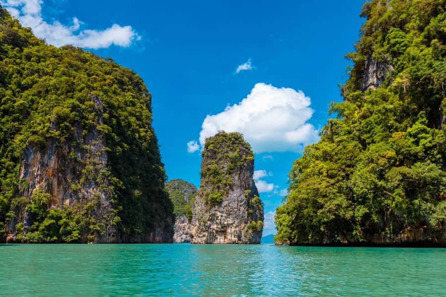 Phuket : Phang Nga Bay James Bond Islands By Speed Catamaran - Walking through an old limestone cave