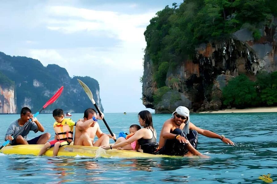 Phuket: Phang Nga,Hong & James Bond Islands by Big Boat - Panak Island: caves and limestone shapes