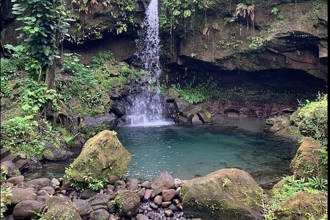 Pirates of the Caribbean Fun Tour - Trafalgar Falls after a short forest walk