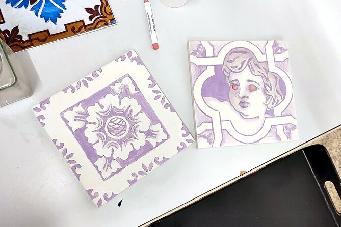 Porto Tile Painting Workshop in artist studio - What the two hours feel like