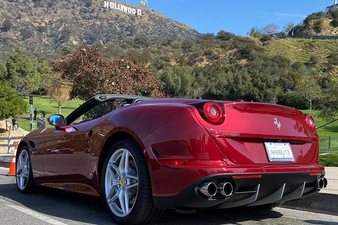 Private Ferrari California T Drive from Hollywood to Sunset Plaza - Taking the wheel on Hollywood Boulevard