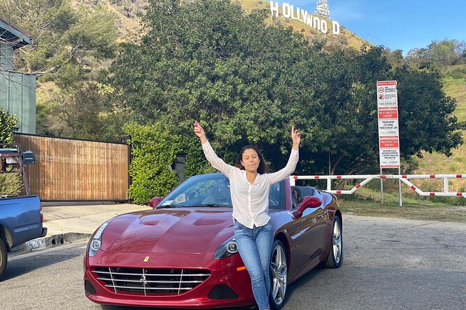 Private Ferrari California T Drive from Hollywood to Sunset Plaza - Who will get the most from this Ferrari drive