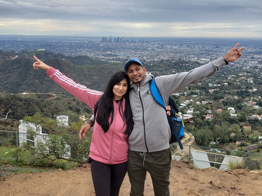 Private Hollywood Sign Adventure Hike - Reaching the letters from behind