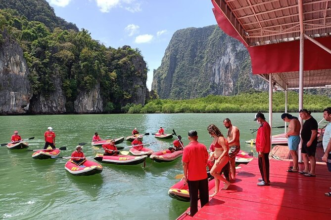 Private James Bond Island Canoeing Long-tail Boat Tour w/ Lunch - Starting with Wat Suwan Kuha’s golden Buddha