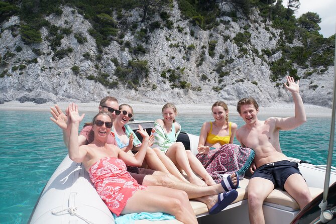 Private Skopelos Island Boat Cruise Tour to Mamma Mia Sites - Panormos, a calm gulf in rougher weather