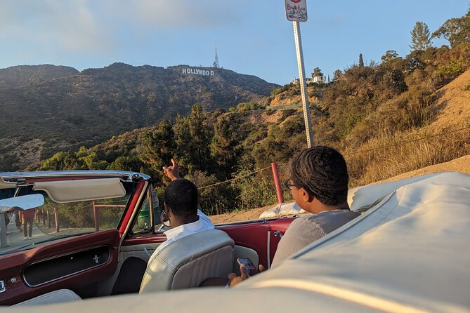 Private Tour Downtown to the Hollywood Sign in a 1965 Mustang - Downtown icons from Crypto.com Arena to Angels Flight