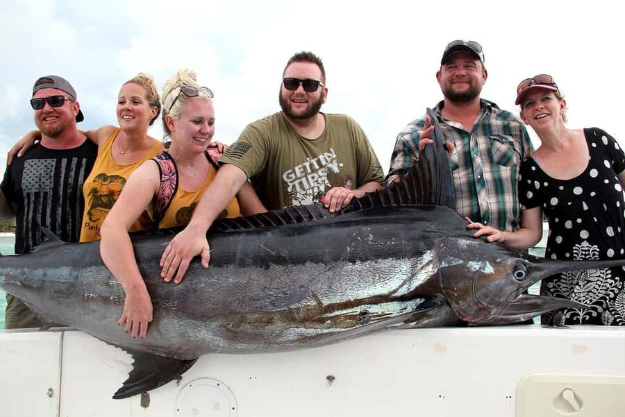 Punta Cana offshore private fishing charter "Sherlock" 39 ' - Rods, reels, lures, and the fishing setup