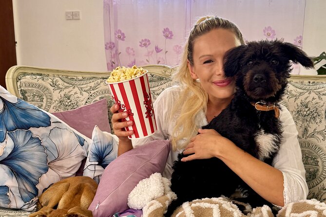 Puppies and Movies: A Feel-Good Film Night with Rescue Pups - Arriving at the Peyia villa at 7 pm
