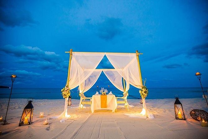 Romantic 4-Course Dinner for Two on the Beach by the Amari Samui - A private table on Chaweng Beach