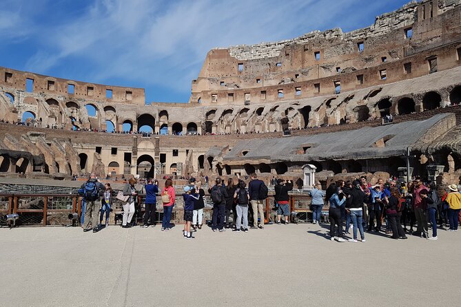 ROME: colosseum gladiator arena forum& palatine guided tour - Cancellation and Booking Details