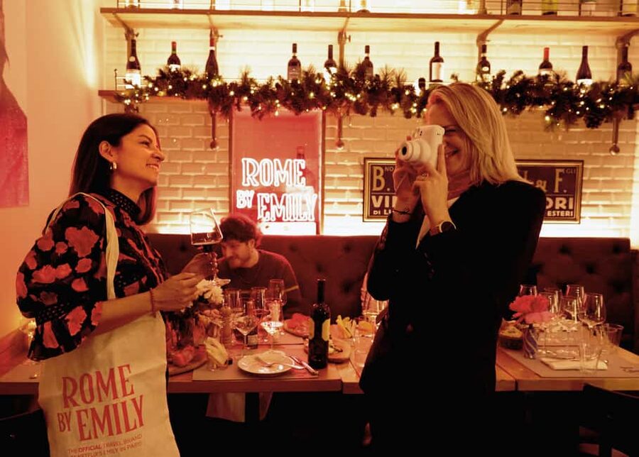 Rome: The Official Emily in Paris Wine & Aperitivo Tasting - The Instax photo and tote bag