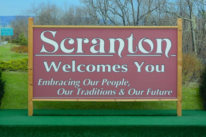 Scranton’s The Office Self Guided GPS Audio Walking Tour - The Office mural and the first show connection