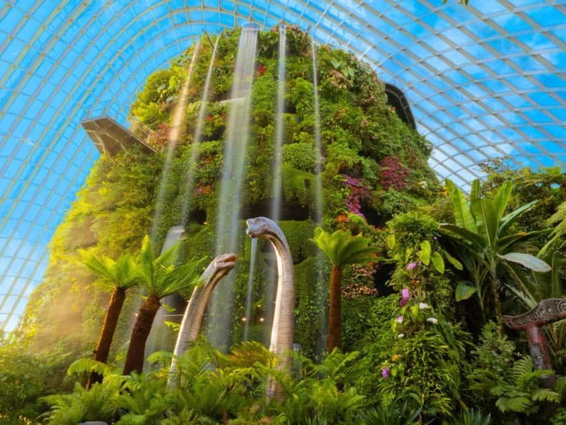 Singapore: Gardens by the Bay & Jurassic World with Pickup - Flower Dome: a cool, dry world under glass