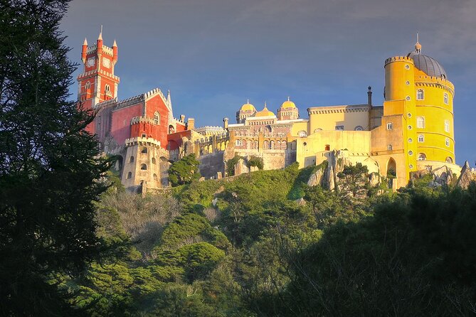 Sintra & Cascais Private Tour from Lisbon + Dinosaur footprints on the beach! - Pena Palace and the wooded hills of Sintra