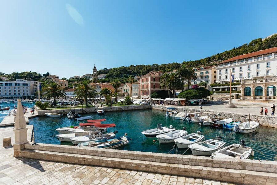 Split/Trogir: Blue Cave, Mamma Mia, Hvar and 5 Island Tour - Komiža gives Vis a human scale