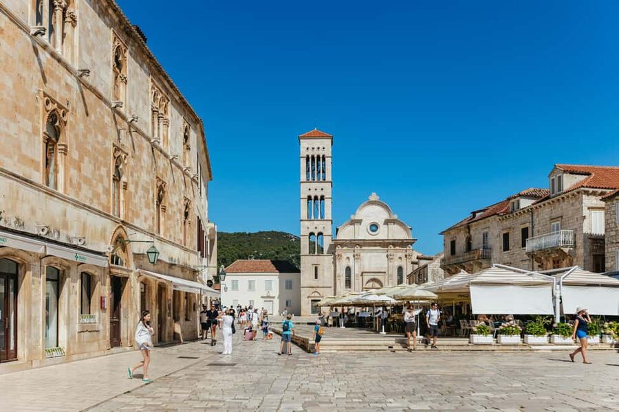 Split/Trogir: Blue Cave, Mamma Mia, Hvar and 5 Island Tour - Stiniva Cove and Srebrena Beach