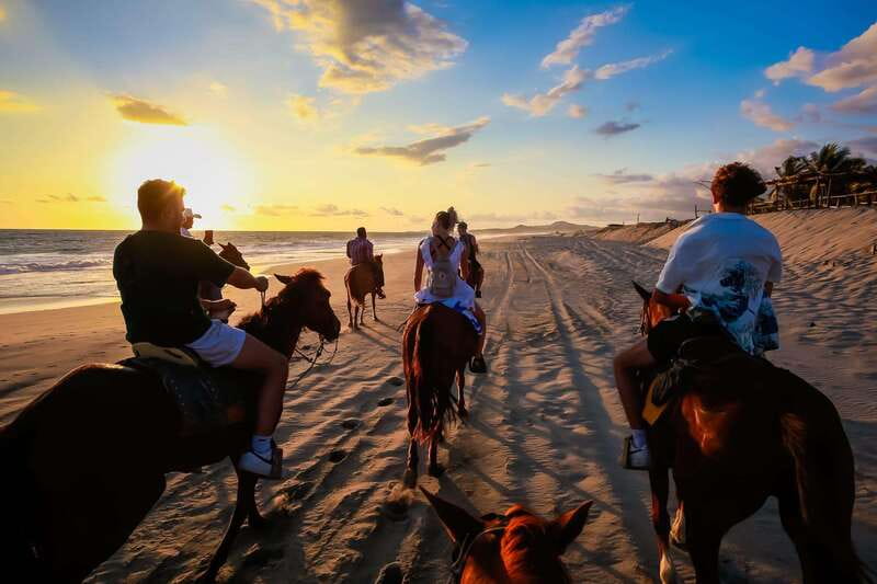 Sunset by Horse on the Beach - From Puerto Escondido to San José Manialtepec