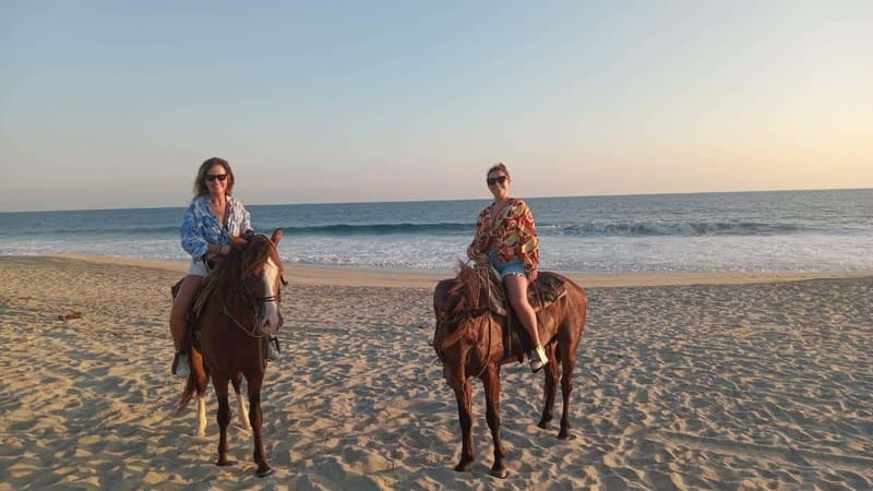 Sunset by Horse on the Beach - Reaching the Pacific before sunset