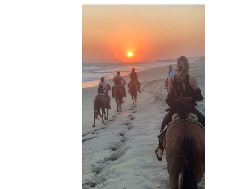 Sunset by Horse on the Beach - Practical packing for a comfortable ride