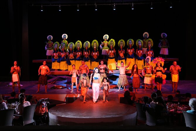 Taotao Tasi the Beach Dinner Show in Guam - A beach stage with sunset built into the show