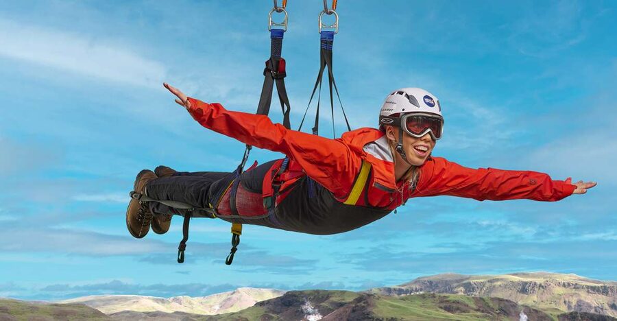 The Falcon : Superman ride with Mega Zipline Iceland - Practical clothing and packing advice