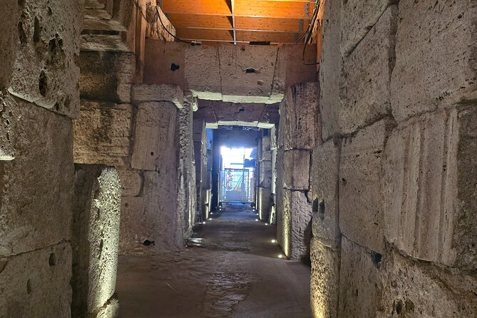 The Path of Gladiators. Underground Exclusive Tour - Standing on the Arena Floor