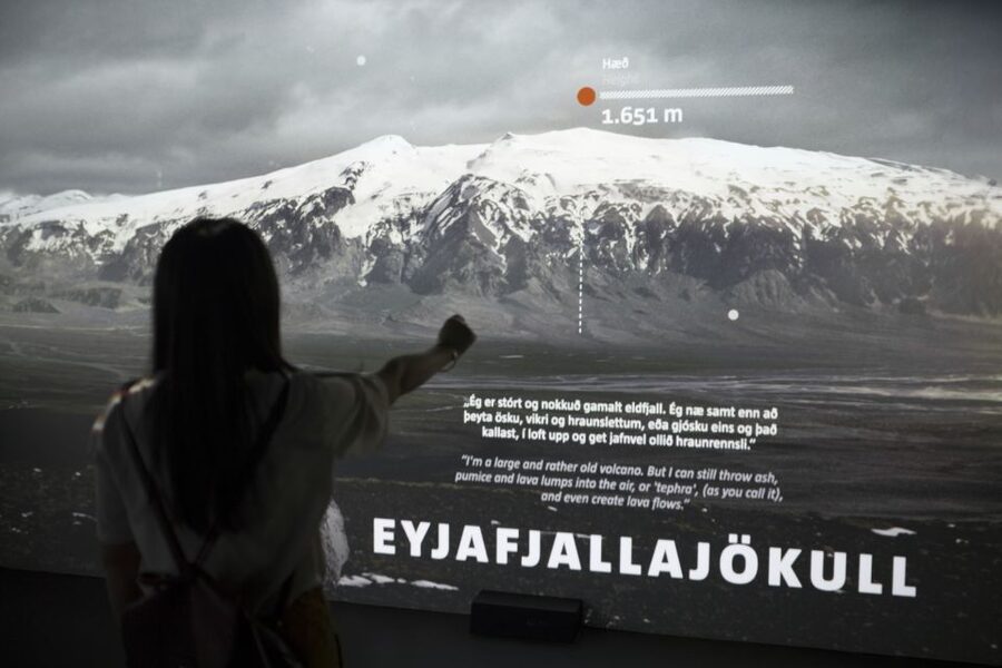 Volcano Exhibition and Cinema - Lava Centre Iceland - The outdoor view adds real scale